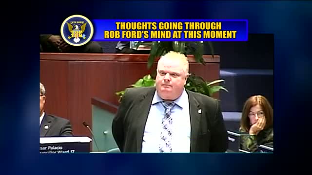 Watch David Letterman - Top Ten Thoughts Going Through Rob Ford's Mind at This Moment Video