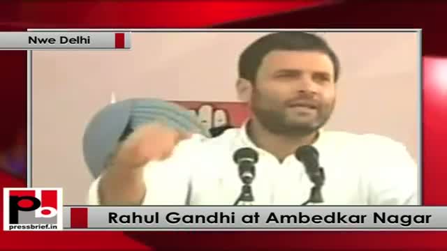 Watch Rahul Gandhi at Ambedkar Nagar (New Delhi) Video