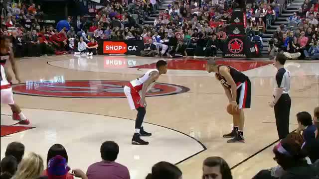 Watch NBA: Nicolas Batum Serves Up a Facial on Valanciunas Video
