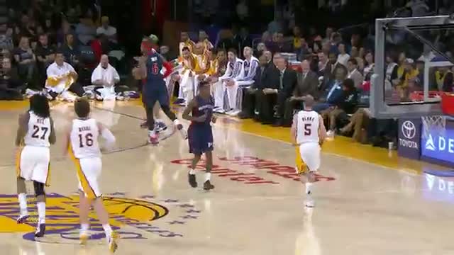 Watch NBA: Wesley Johnson's Acrobatic Reverse Oop Layup Video