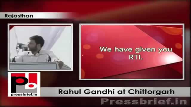 Watch Rahul Gandhi addresses Congress rally at at Chittorgarh (Rajasthan); slams BJP Video