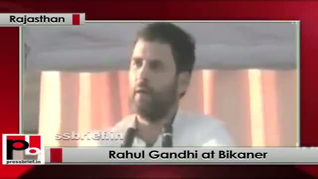 Watch Rahul Gandhi addresses Congress rally at at Bikaner (Rajasthan); hits out at BJP Video