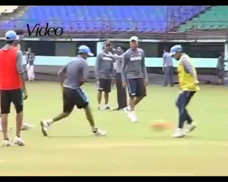 Watch Indian team practice hard for ODI match vs WI Video
