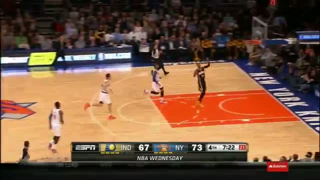 Watch NBA: Paul George Outduels Carmelo Anthony at MSG Video