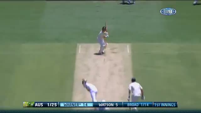 Watch Commonwealth Bank Ashes Series 2013 1st Test: Warner Falls Short of Fifty Video
