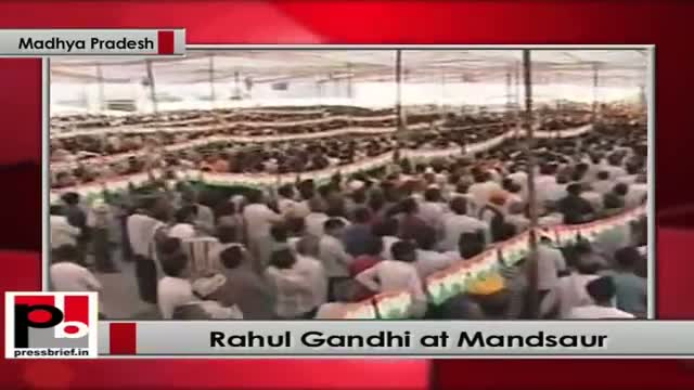 Watch Rahul Gandhi addresses Congress election rally at Mandsaur (Madhya Pradesh) Video