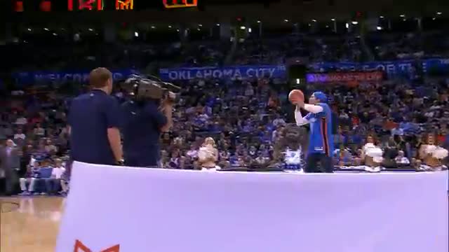 Watch NBA: Thunder Fans Don't Miss From Halfcourt Video