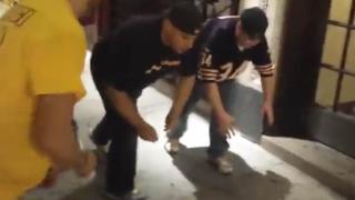 Watch Drunk Bears Fans Race, But The Street Light Wins Video