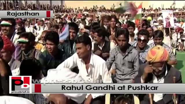 Watch Rahul Gandhi addresses Congress election rally at Pushkar (Rajasthan) Video
