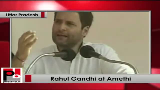 Watch Rahul Gandhi in Amethi launches Railway projects; flags off new trains Video