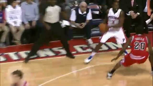 Watch NBA: Rodney Stuckey with the Powerful Dunk and the Foul! Video