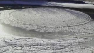Watch Amazing Spinning Ice Disk Video