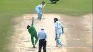 Watch Sourav Ganguly's Majestic Six off Aquib Javed - 1997 Video