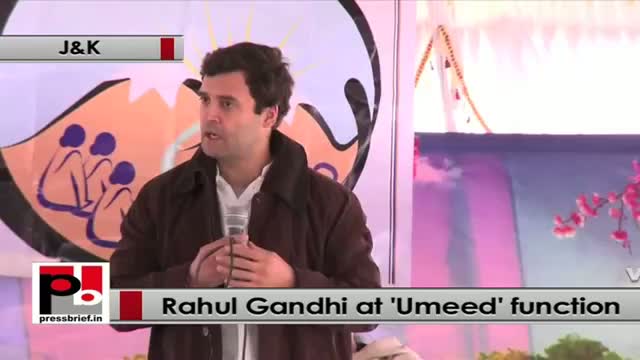 Watch Rahul Gandhi at Jammu and Kashmir: UMEED programme will empower the women Video
