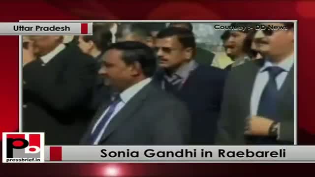 Watch Sonia Gandhi visits Raebareli, gifts several development schemes Video