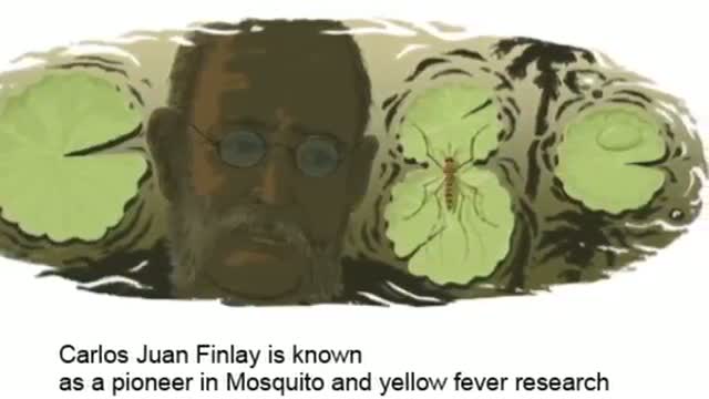 Watch Google marks Carlos Juan Finlay's 180th birthday with a doodle Video