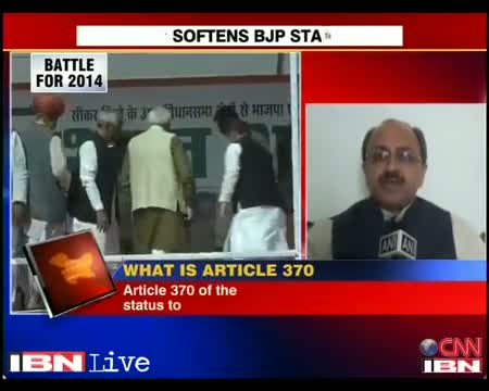 Watch Modi tries to dilute BJP's stand on Article 370, J&amp;K parties fume Video