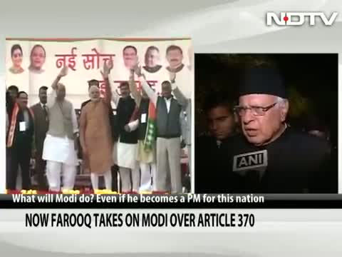 Watch Narendra Modi can't repeal Article 370 even if he becomes PM for 10 terms: Farooq Abdullah Video