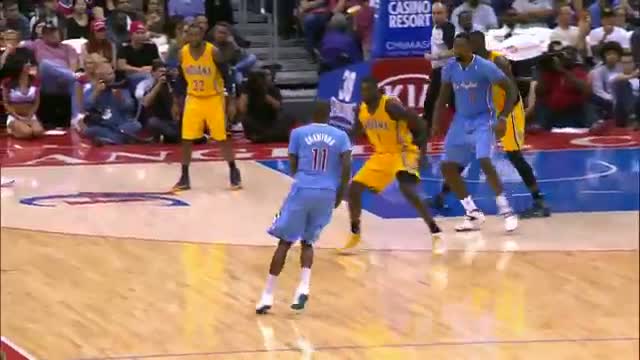 Watch NBA: Jamal Crawford Crosses Up Lance Stephenson! Video