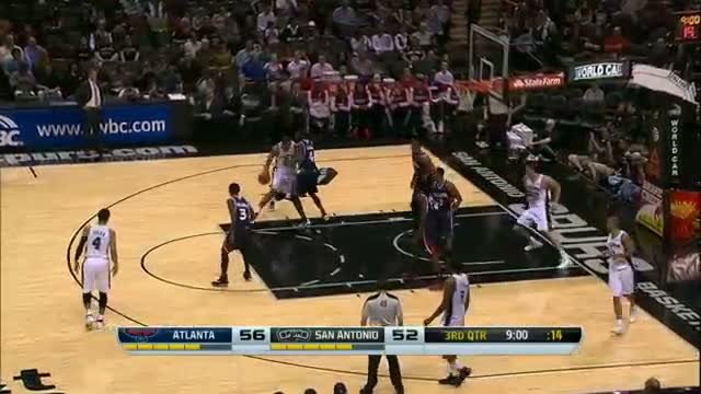 Watch NBA: Tim Duncan Sees 20/20 Against the Hawks Video