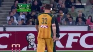 Watch Shaun "The Wild Thing" Tait - Very Fast Over vs Pakistan MCG T20 2009/10 HD Video Video