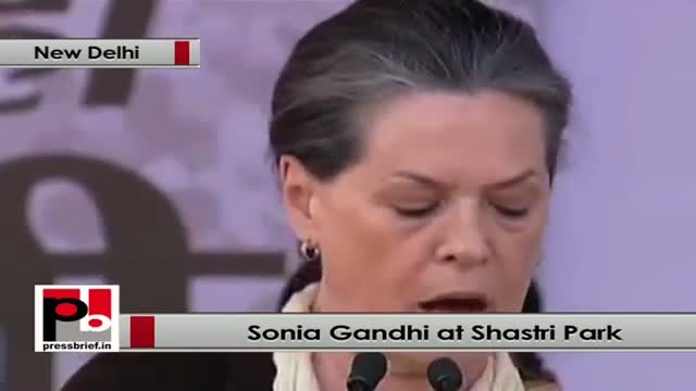 Watch Sonia Gandhi: BJP doesn't want to see development Video