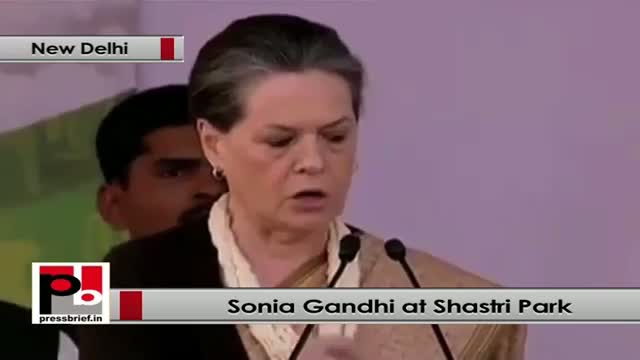 Watch Sonia Gandhi: Some people try to harm Delhi's peace, but in vain Video