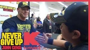 Watch John Cena and KMART promote the "Never Give Up" clothing brand apparel Video