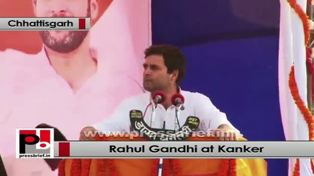 Watch Rahul Gandhi: We want to empower the tribal youth by providing them employment Video