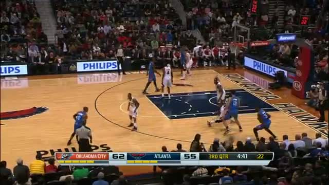 Watch NBA: Kevin Durant Guides the Thunder Over the Hawks Video