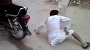 Watch Very Funny Stunt on Bike Video