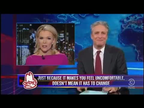 Watch Jon Stewart Demolishes Megyn Kelly and Fox Freaking Out Over Santa's Race and the War on Christmas Video