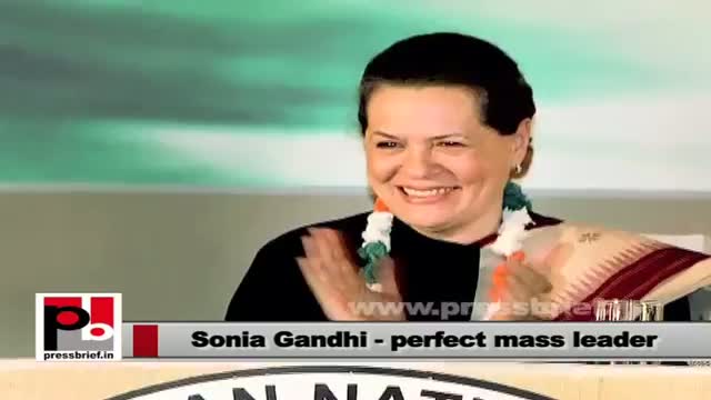 Watch Sonia Gandhi: Leader who takes forward the development and empowerment of poor Video