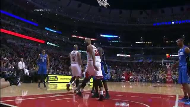 Watch NBA: Taj Gibson POSTERIZES Nikola Vucevic Video