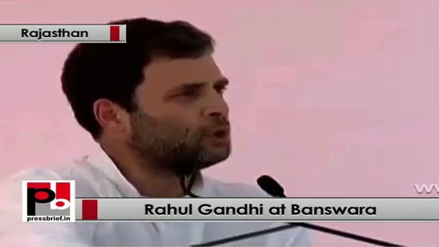 Watch Rahul Gandhi: Congress has run the government of common man in Rajasthan Video