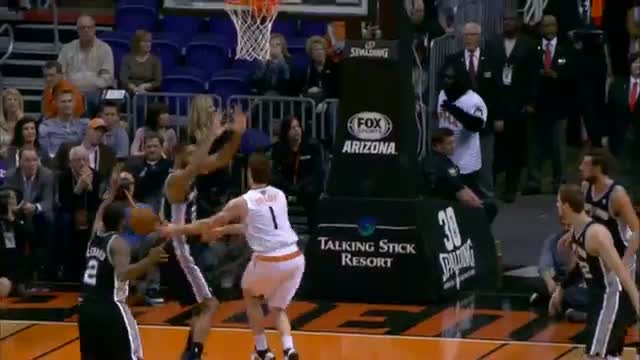 Watch NBA: Miles Plumlee Throws Down the JAM Over Tim Duncan Video