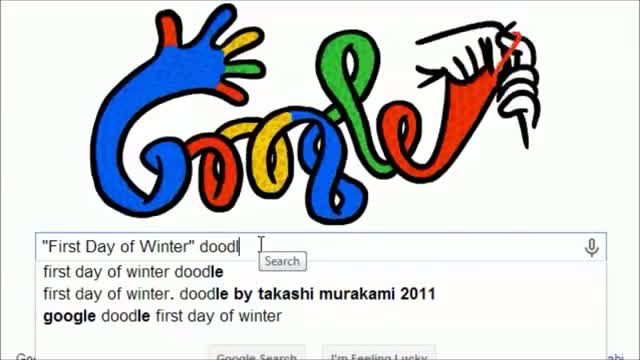 Watch Google marks Winter Solstice 2013 with colorful doodle Video