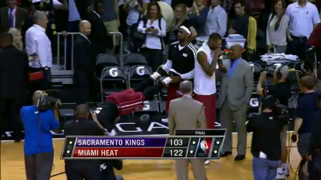 Watch NBA: James and Wade's Wheelbarrow Video Bomb Video