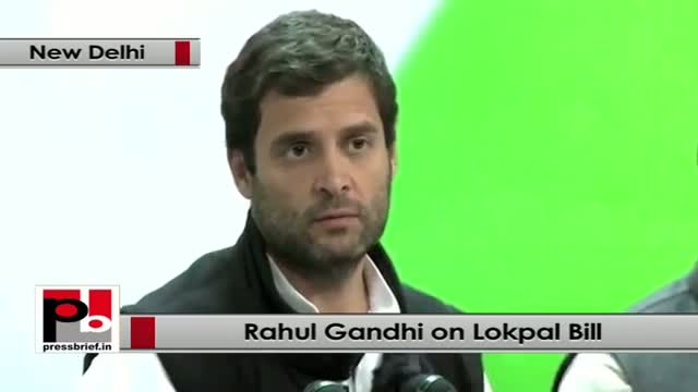 Watch Rahul Gandhi: Congress party is fully committed to pass Lokpal Bill Video