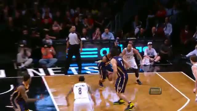 Watch NBA: Paul George Throws Down a Signature Reverse Slam Video