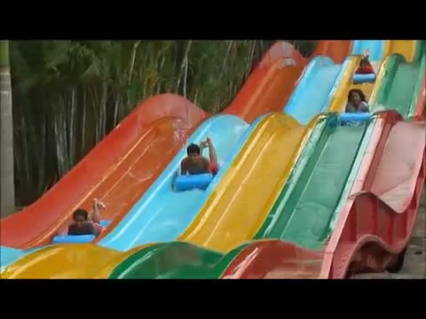 Watch Amazing Water Slides -Wonderla Amusement Park - Bangalore, India *Full HD* Video
