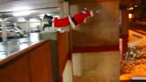 Watch Santa's Got Some Parkour Skills Video
