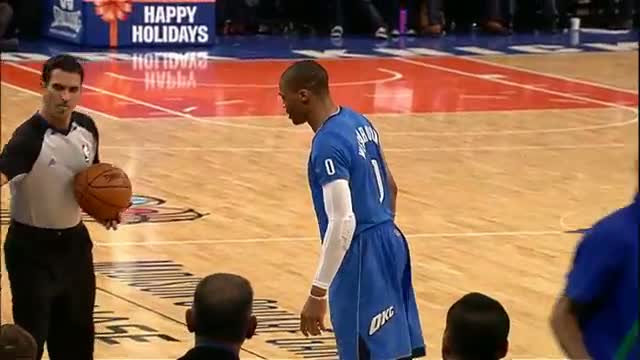 Watch NBA: Russell Westbrook Mops the Floor at the Garden Video