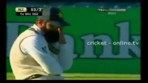 Watch Mohammed Yousaf Pakistani Cricketer Drops Catch After Seeing Bikini Girl Video