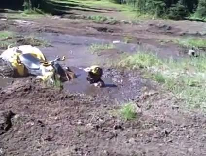 Watch Most funny atv mud crash ever ! Video