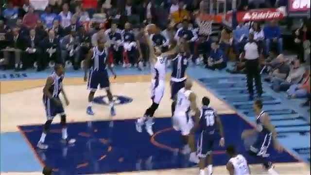 Watch NBA: Serge Ibaka Denies Josh McRoberts at the Rim Video