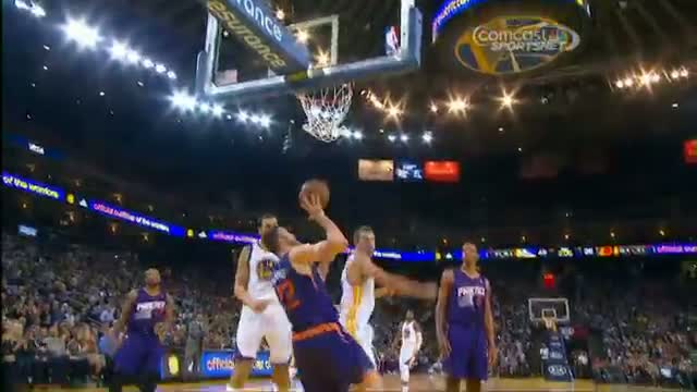 Watch NBA: David Lee Dunks on Miles Plumlee! Video