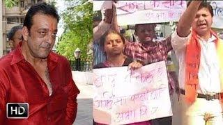 Watch Sanjay Dutt Released On Paraole : Political Party Protest Video