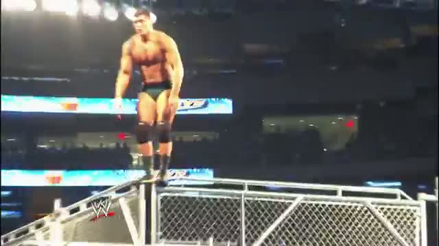 Watch WWE: Cody Rhodes' amazing moonsault from the top of a cage at MSG! Video