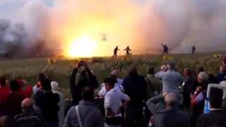 Watch Fireworks Fail Creates Amazing Show Video